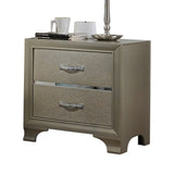 Carine Champagne Finish Nightstand