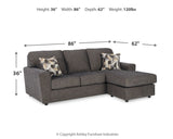 Cascilla Sofa Chaise and Loveseat