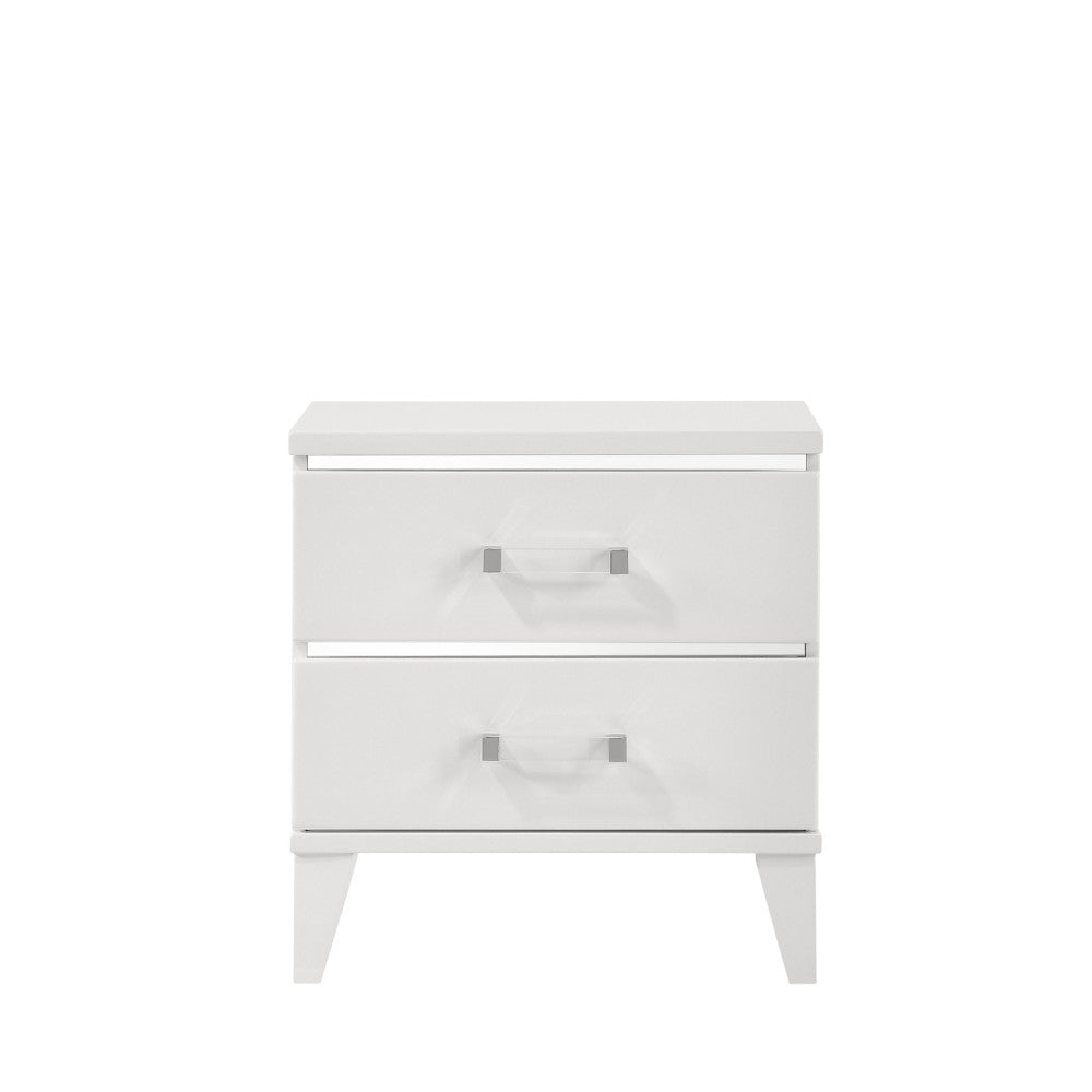 Chelsie White Finish Nightstand