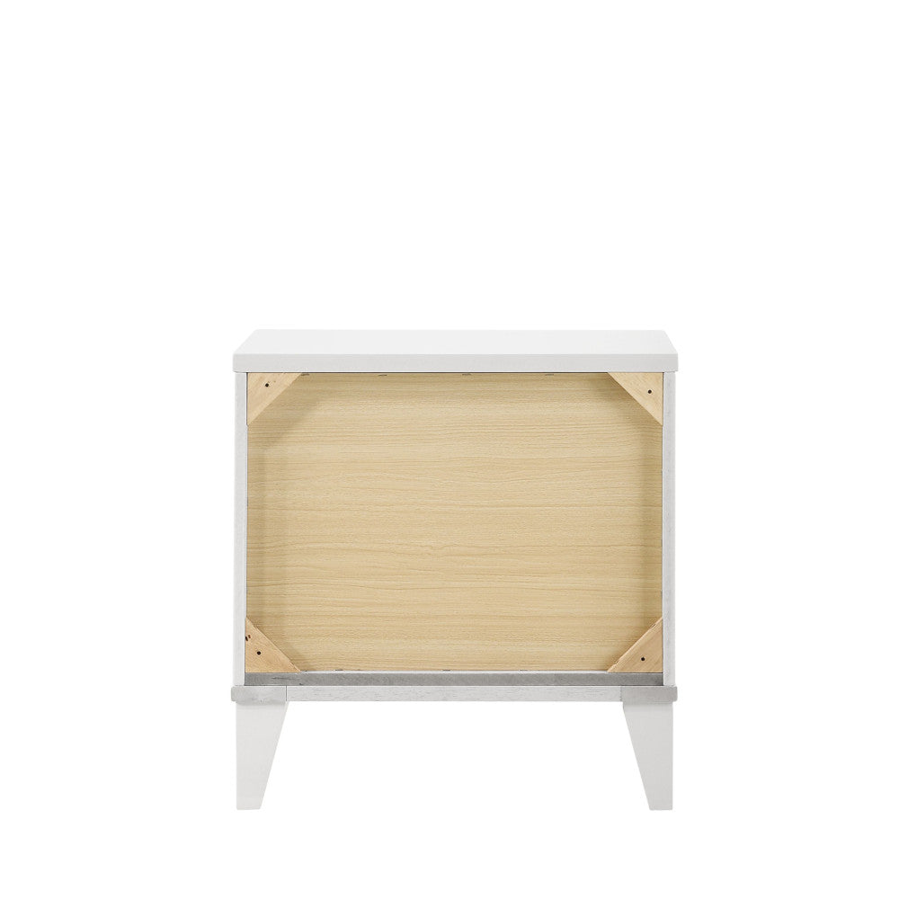 Chelsie White Finish Nightstand