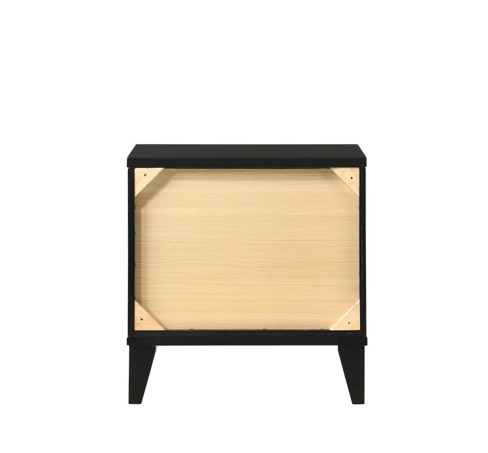 Chelsie Black Finish Nightstand