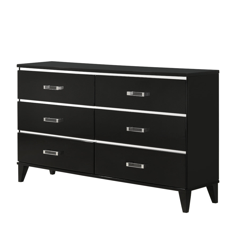 Chelsie Black Finish Dresser