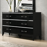 Chelsie Black Finish Dresser