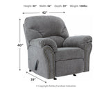 Allmaxx Pewter Recliner