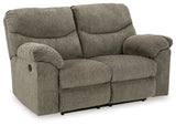 Alphons Putty Reclining Loveseat