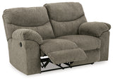 Alphons Putty Reclining Loveseat