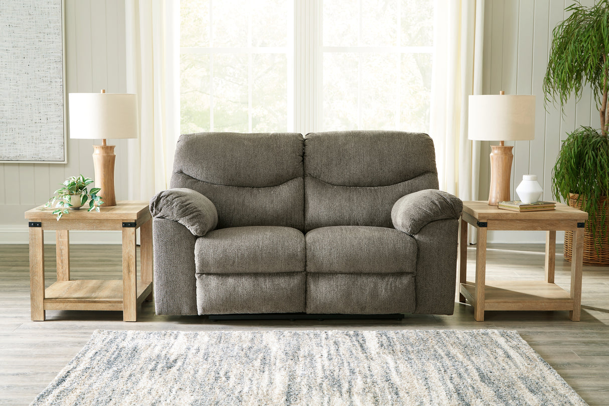 Alphons Putty Reclining Loveseat