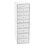 SlayStation® Premium Mirrored 9-Drawers Vanity Storage Unit