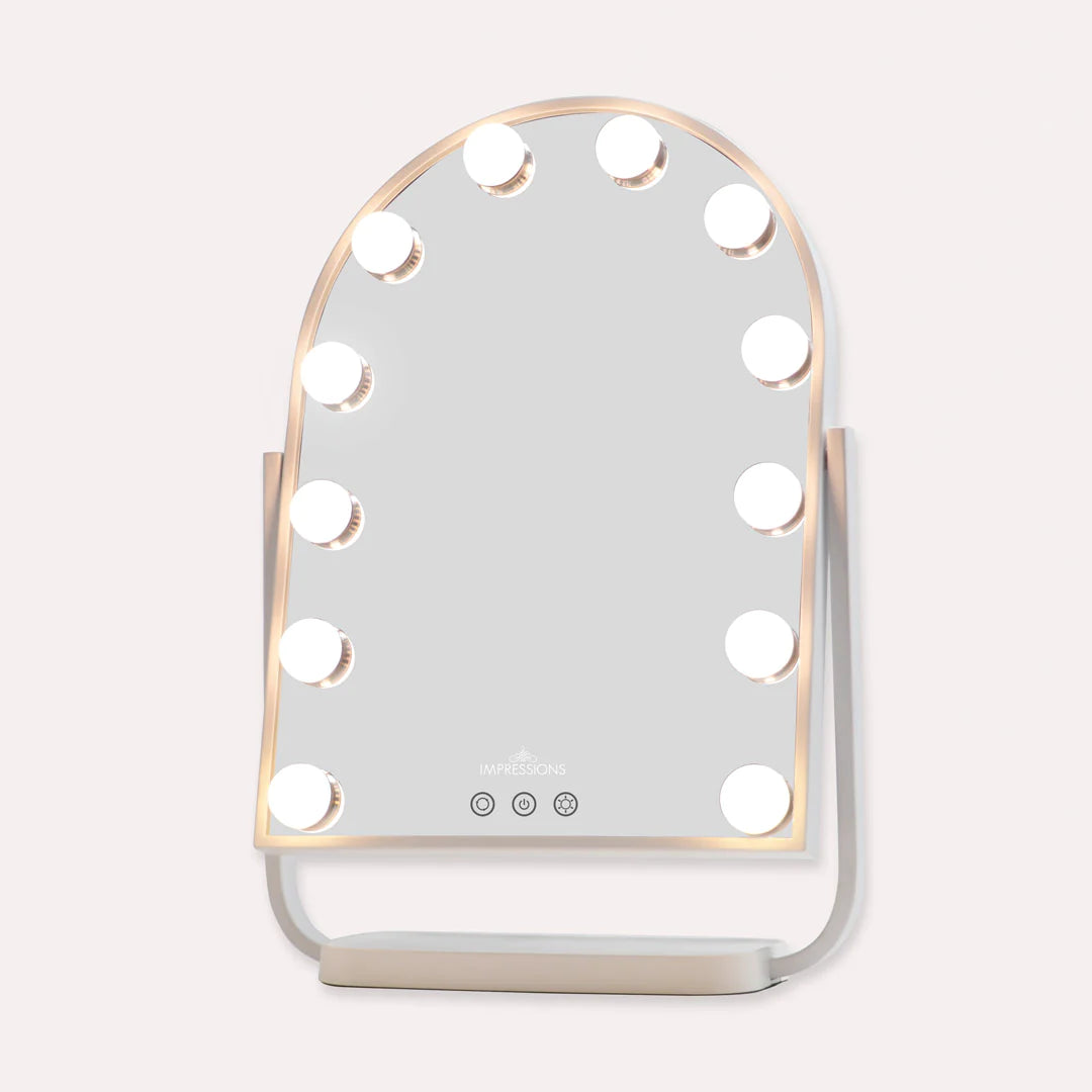 Curva Arch Tri-Tone LED Makeup Mirror