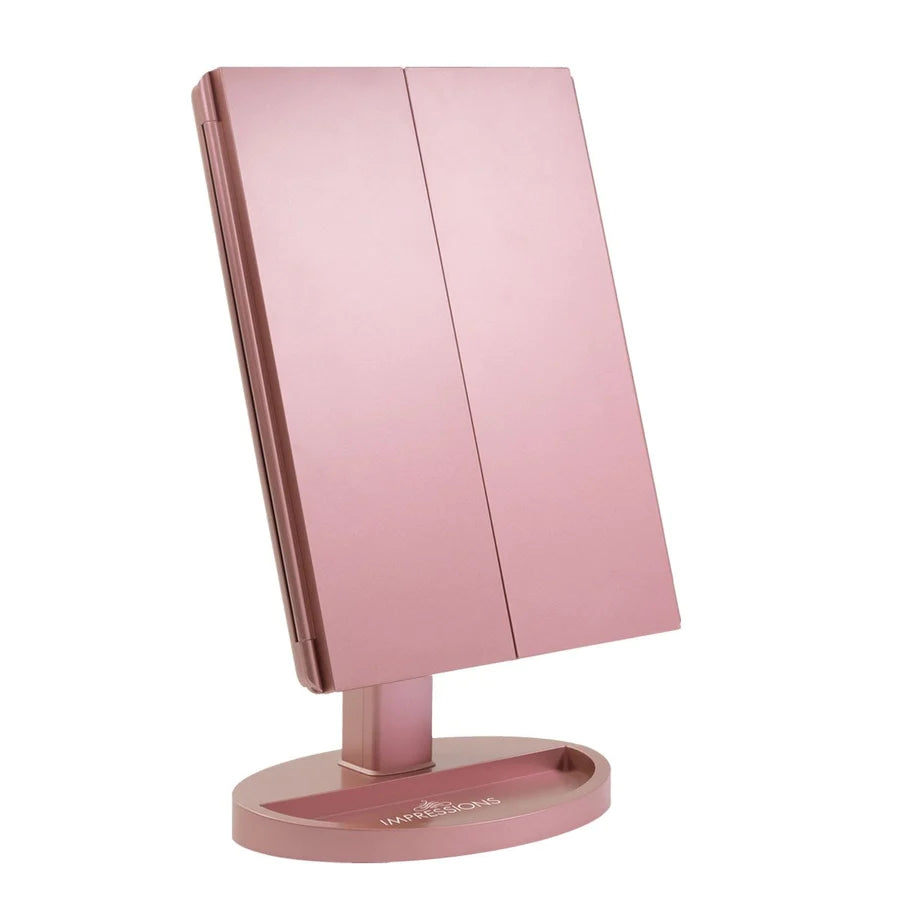 Touch Trifold XL Dimmable LED Makeup Mirror