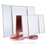 Touch Trifold XL Dimmable LED Makeup Mirror