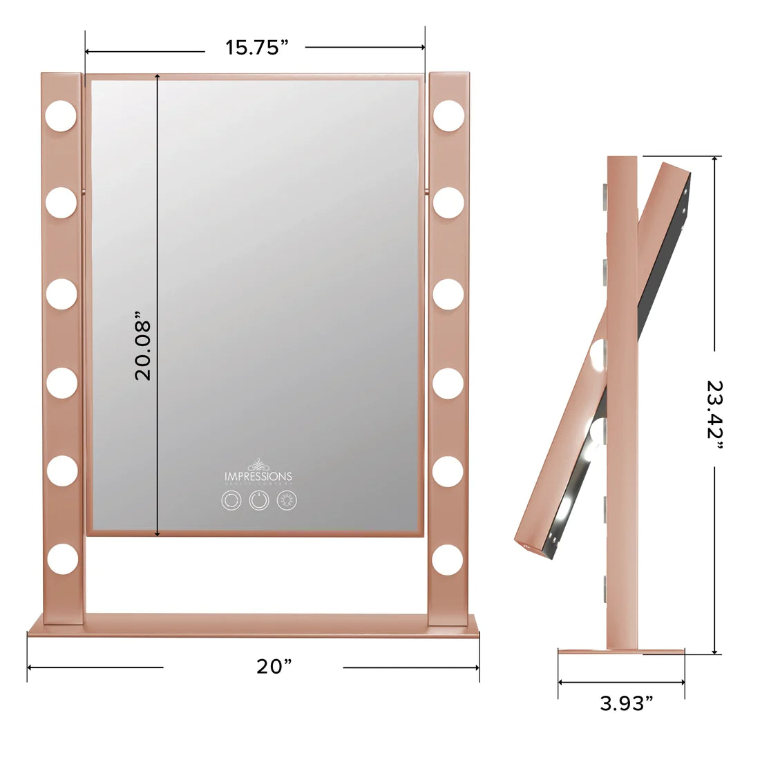 Cinématique XL Tri-Tone LED Makeup Mirror