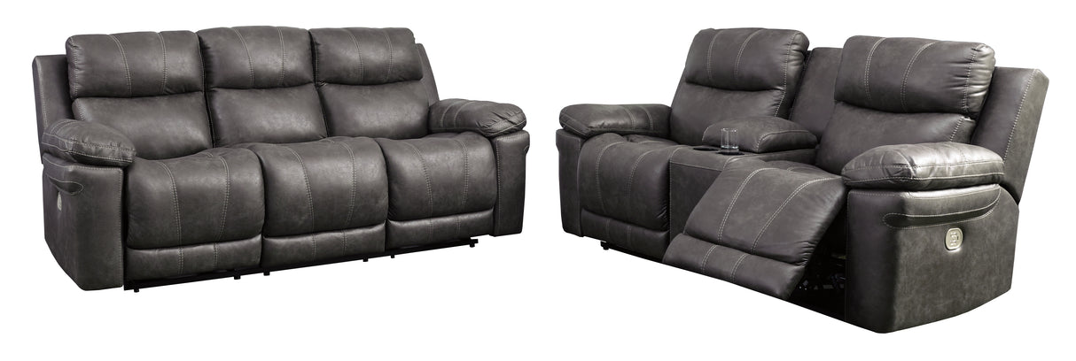 Erlangen Midnight Power Reclining Sofa