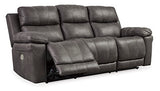 Erlangen Midnight Power Reclining Sofa