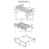 Rochford White 3-Drawer Twin Bed With Captains Trundle