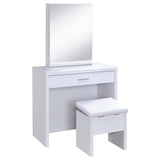 Harvey 2-Piece Vanity Set With Lift-Top Stool White