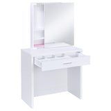 Harvey 2-Piece Vanity Set With Lift-Top Stool White