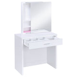 Harvey 2-Piece Vanity Set With Lift-Top Stool White