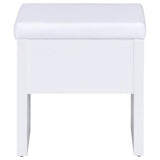 Harvey 2-Piece Vanity Set With Lift-Top Stool White