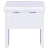 Harvey 2-Piece Vanity Set With Lift-Top Stool White