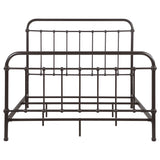 Livingston Queen Panel Metal Bed Dark Bronze