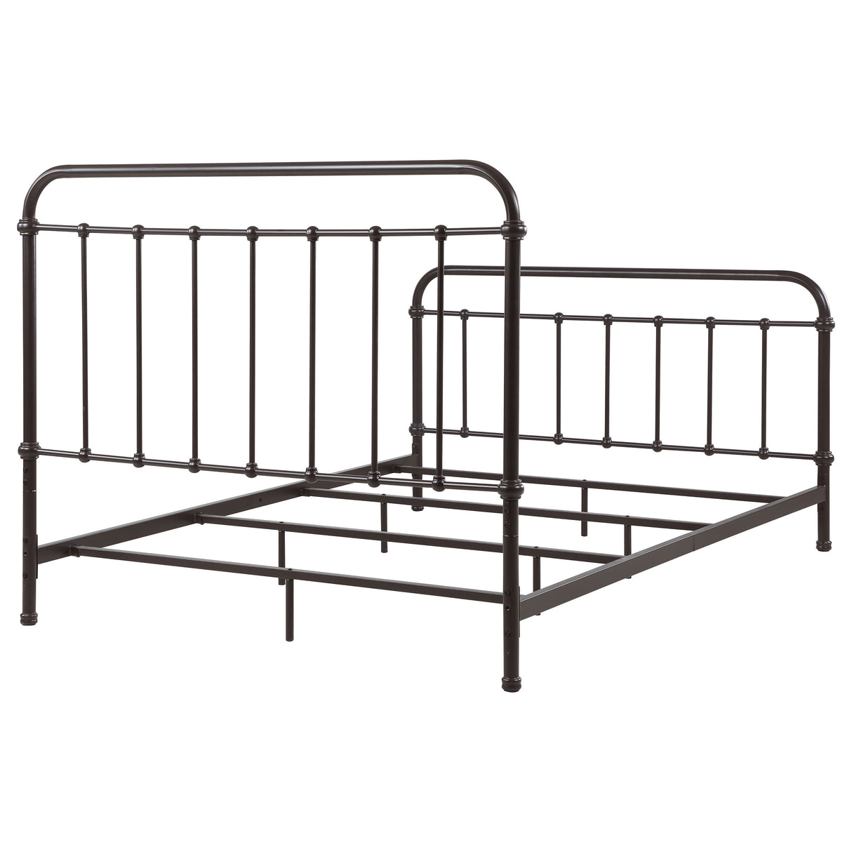 Livingston Queen Panel Metal Bed Dark Bronze