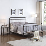 Livingston Queen Panel Metal Bed Dark Bronze