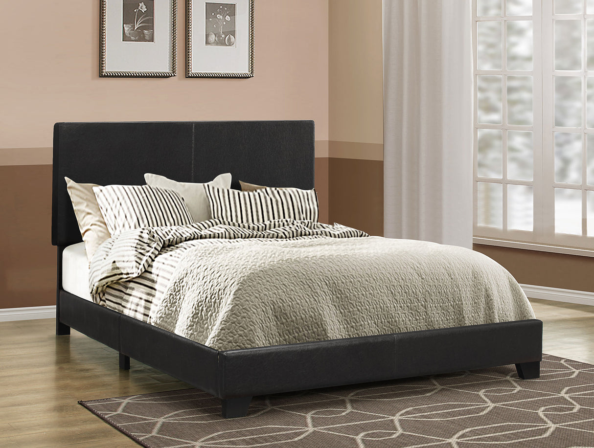 Dorian Upholstered Full Bed Black