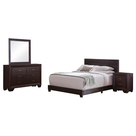 Dorian Dark Cocoa 4-Piece Twin Bedroom Set