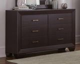 Dorian Dark Cocoa 5-Piece Twin Bedroom Set