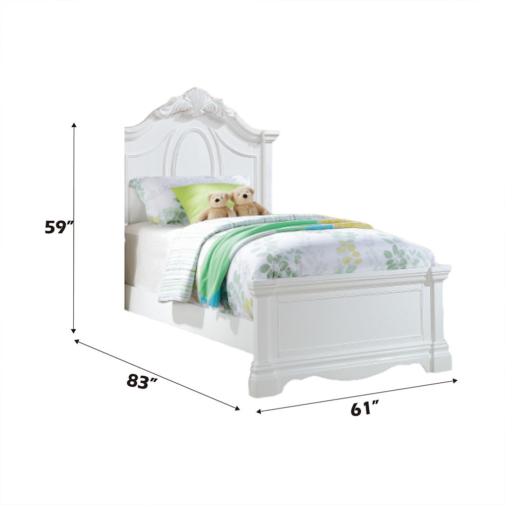 Estrella White Finish Full Bed