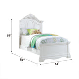 Estrella White Finish Full Bed