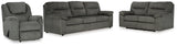 Bindura Mineral Sofa, Glider Loveseat And Recliner