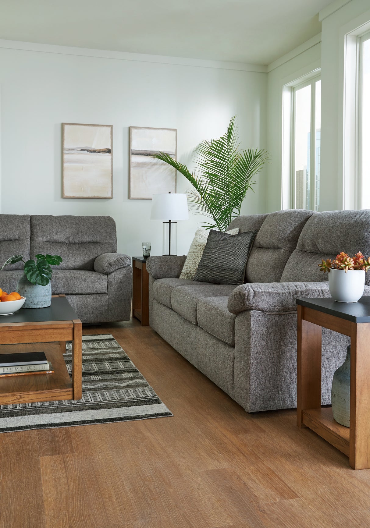 Bindura Sofa and Glider Loveseat