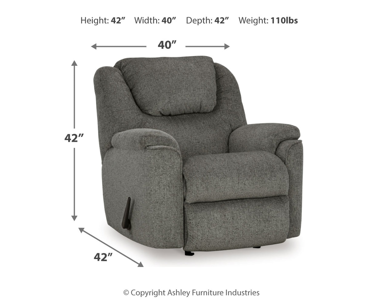 Bindura Mineral Sofa, Glider Loveseat And Recliner