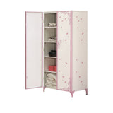 Priya White & Light Synthetic Leather Rple Finish Ii Wardrobe