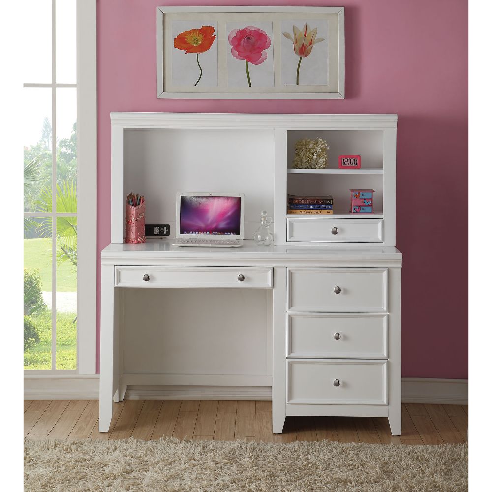 Lacey White Finish Desk