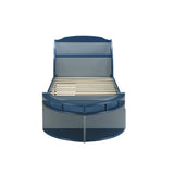 Neptune Gray & Navy Finish Ii Twin Bed