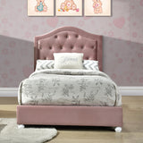 Reggie Pink Fabric Full Bed