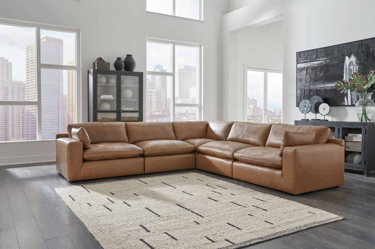 Emilia 5-Piece Sectional and Ottoman