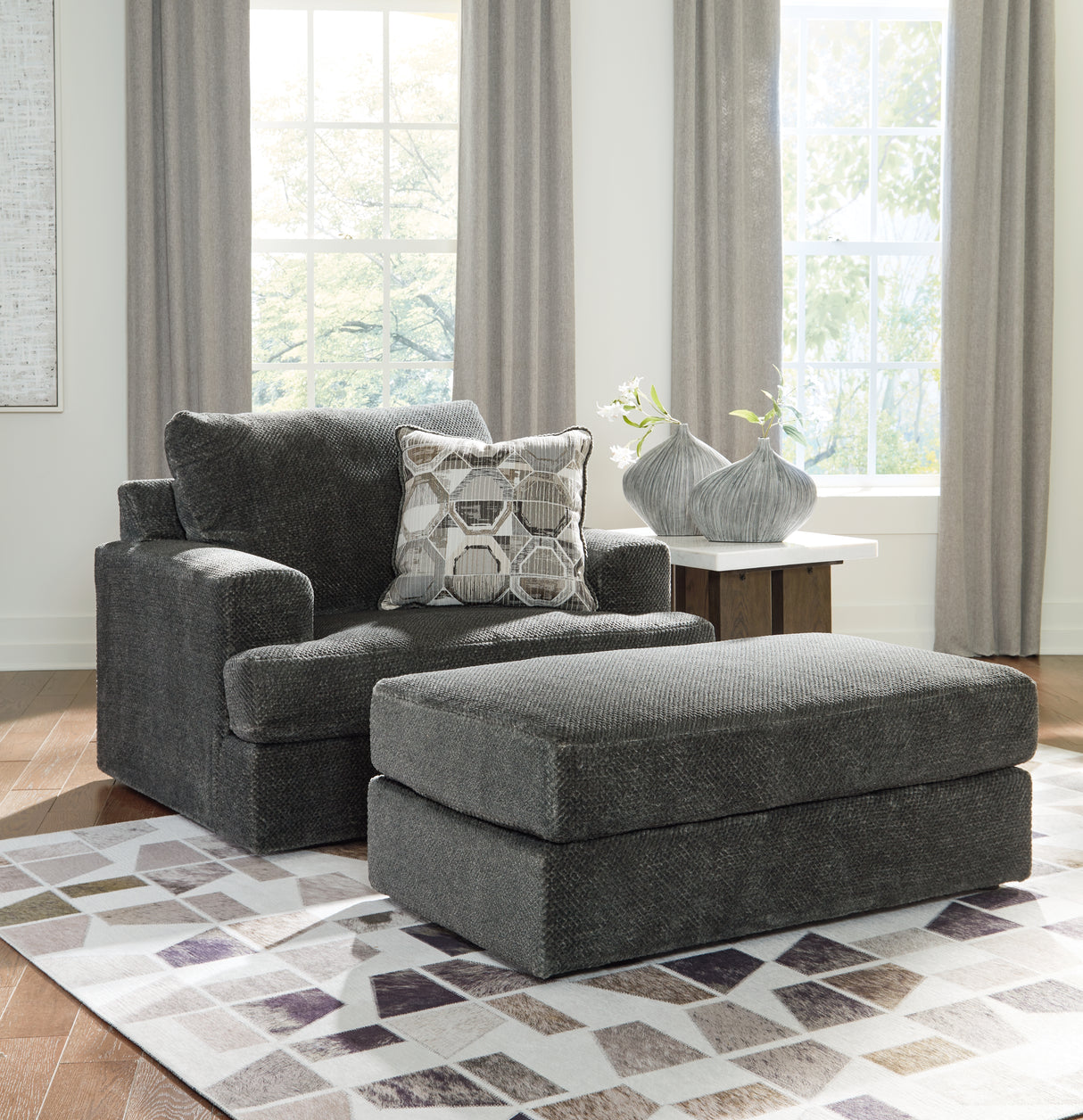 Karinne Sofa, Loveseat, Oversized Chair and Ottoman