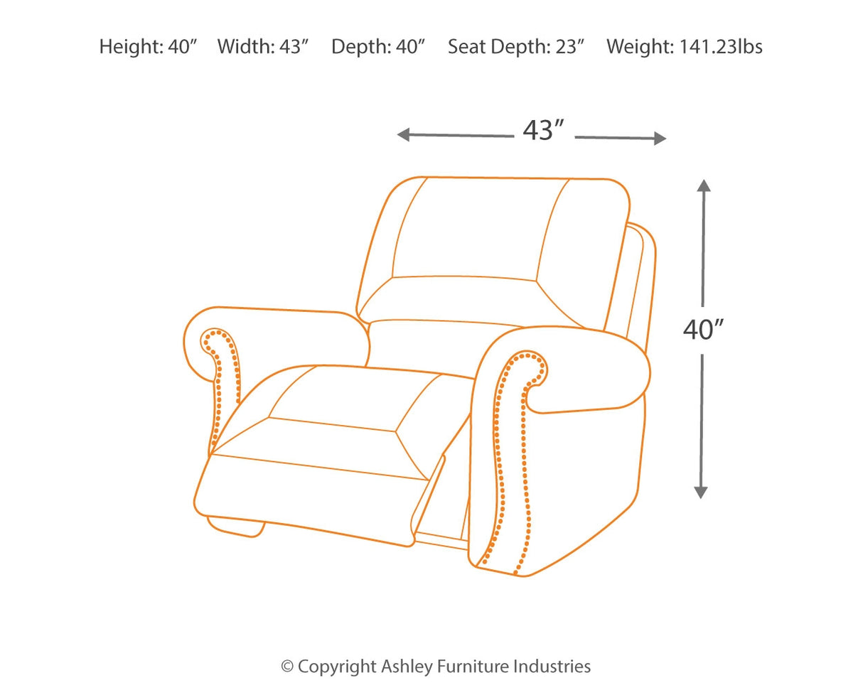 Larkinhurst Sofa and 2 Recliners