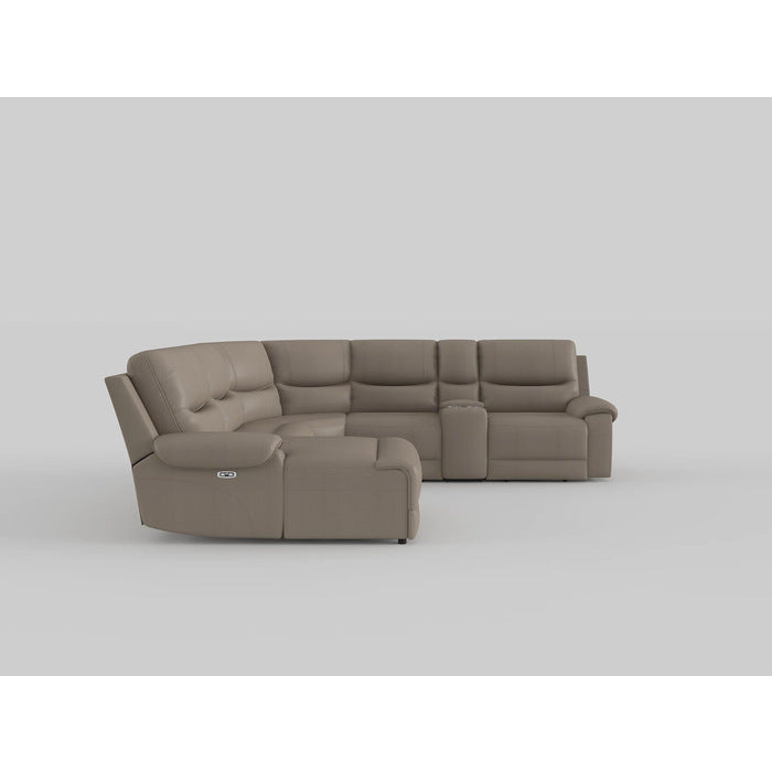 Legrande 6-Piece Modular Power Reclining Sectional With Headrests And Left Chaise