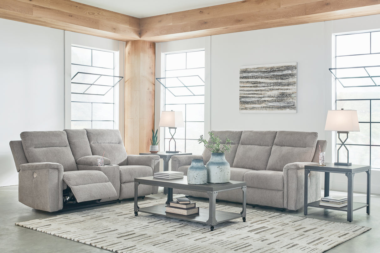 Barnsana Power Reclining Sofa and Loveseat