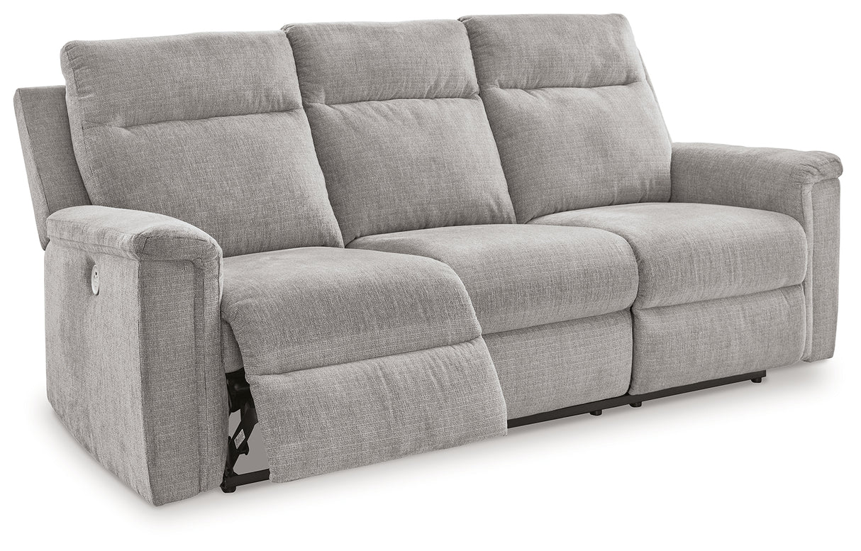 Barnsana Ash Power Reclining Sofa, Loveseat And Recliner