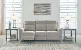 Barnsana Ash Power Reclining Sofa, Loveseat And Recliner