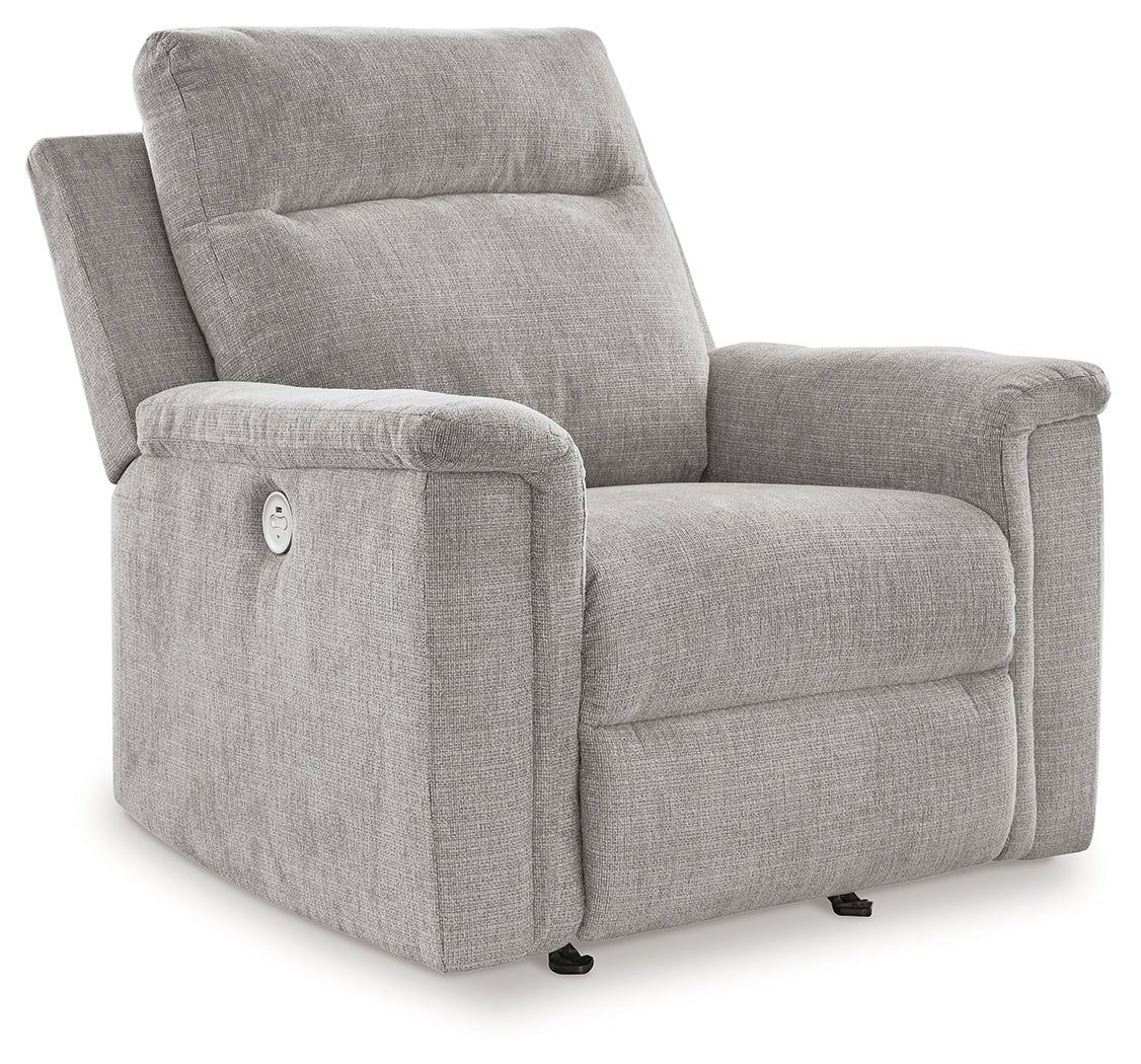 Barnsana Ash Power Reclining Sofa, Loveseat And Recliner