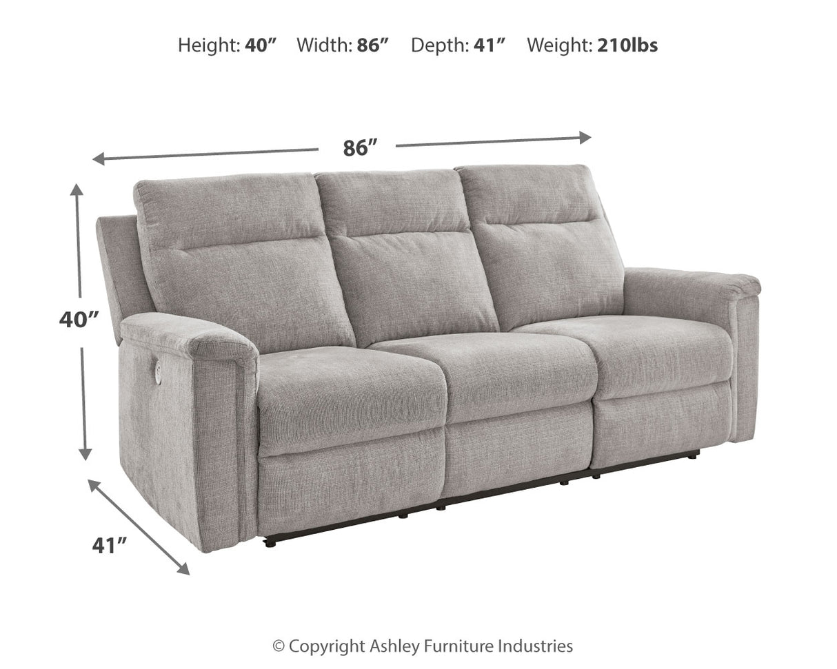 Barnsana Ash Power Reclining Sofa