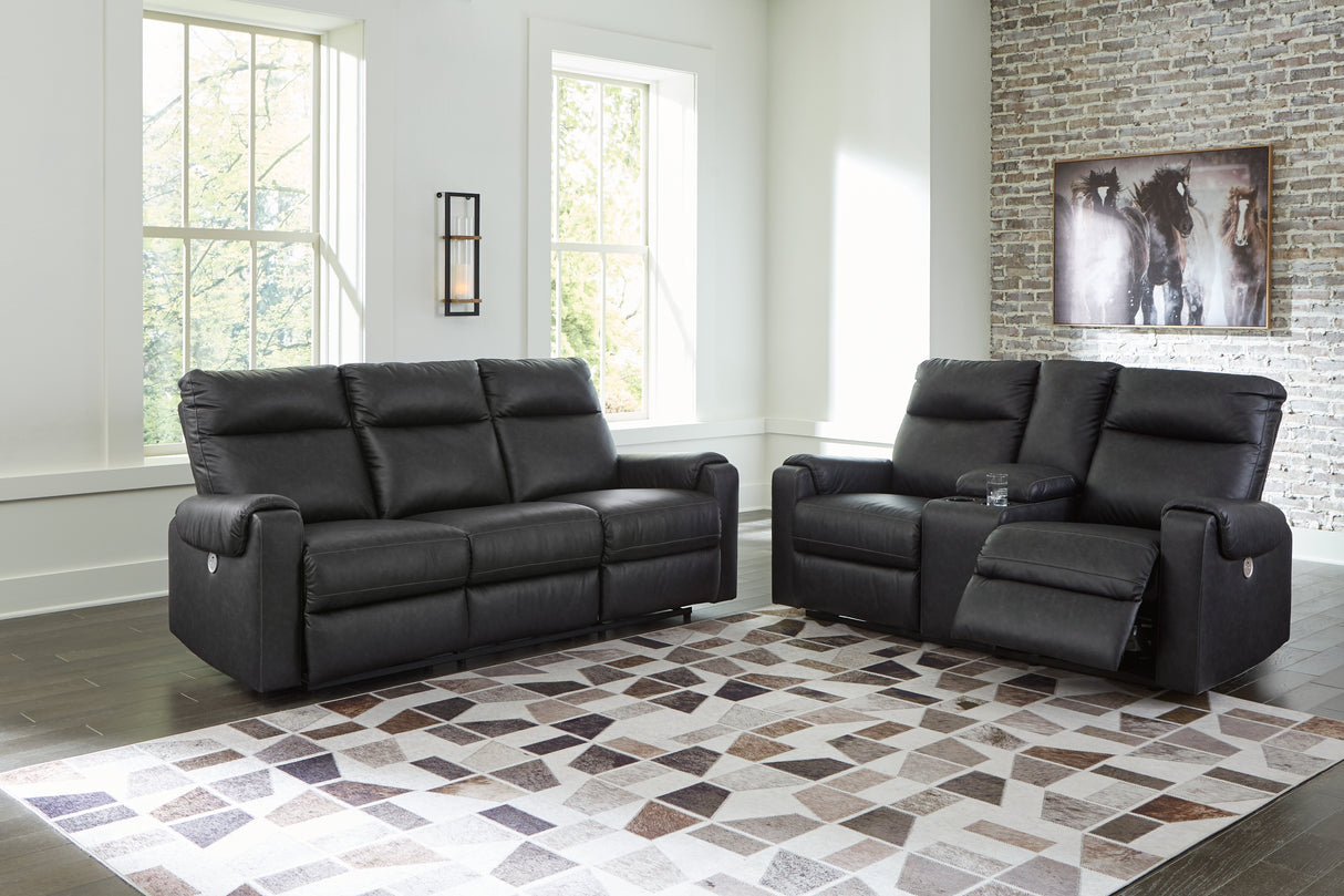 Axtellton Power Reclining Sofa and Loveseat