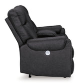 Axtellton Carbon Power Reclining Loveseat with Console